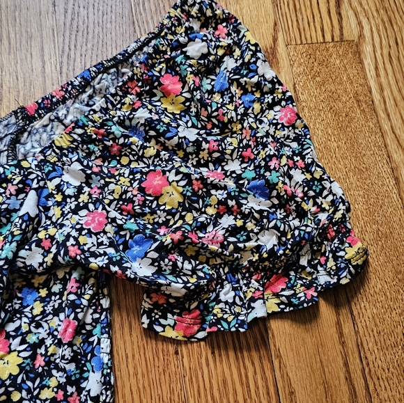 Off-the-shoulder Colorful Floral Dress - Picture 4 of 5